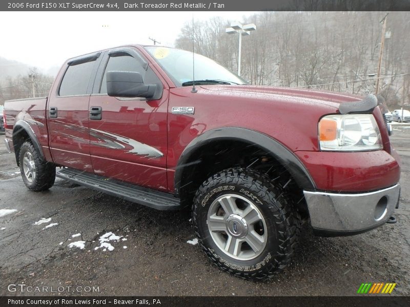 Dark Toreador Red Metallic / Tan 2006 Ford F150 XLT SuperCrew 4x4