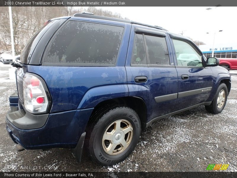 Indigo Blue Metallic / Medium Oak 2003 Chevrolet TrailBlazer LS 4x4