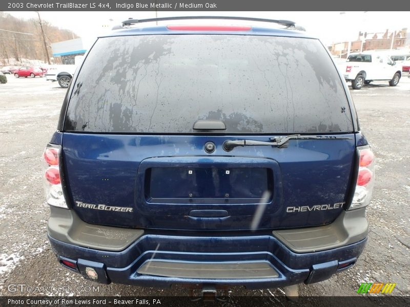 Indigo Blue Metallic / Medium Oak 2003 Chevrolet TrailBlazer LS 4x4