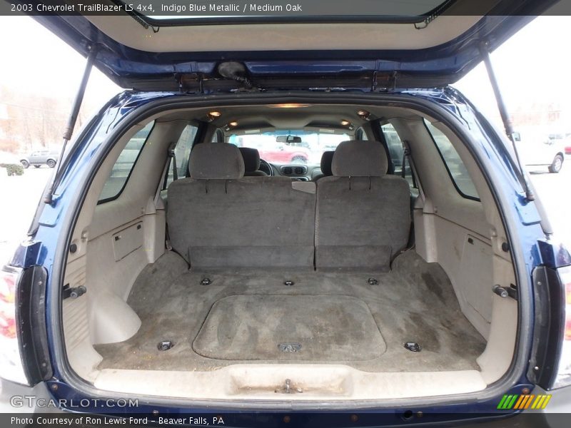 Indigo Blue Metallic / Medium Oak 2003 Chevrolet TrailBlazer LS 4x4