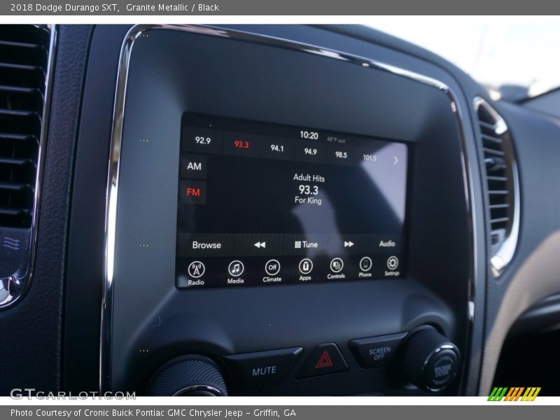 Granite Metallic / Black 2018 Dodge Durango SXT