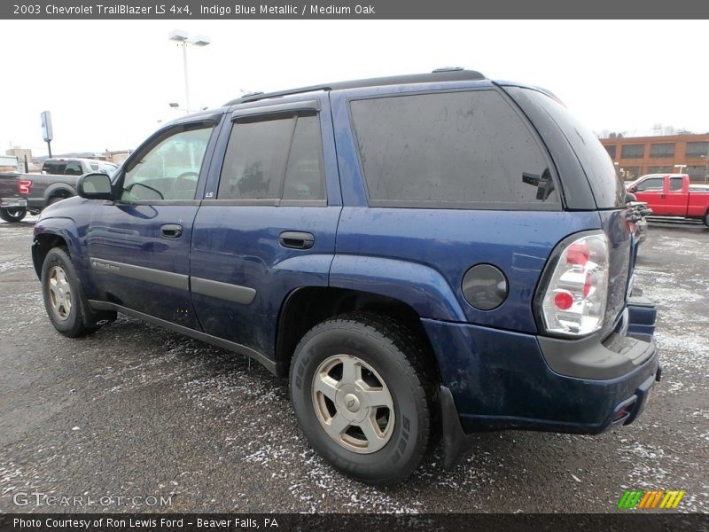 Indigo Blue Metallic / Medium Oak 2003 Chevrolet TrailBlazer LS 4x4