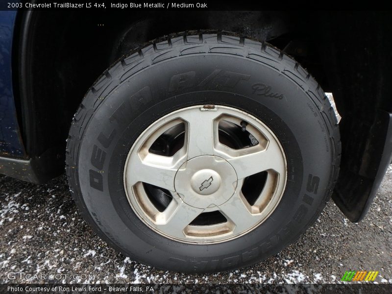 Indigo Blue Metallic / Medium Oak 2003 Chevrolet TrailBlazer LS 4x4