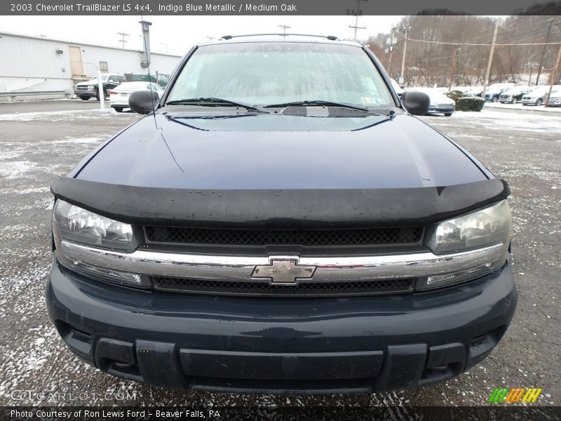 Indigo Blue Metallic / Medium Oak 2003 Chevrolet TrailBlazer LS 4x4