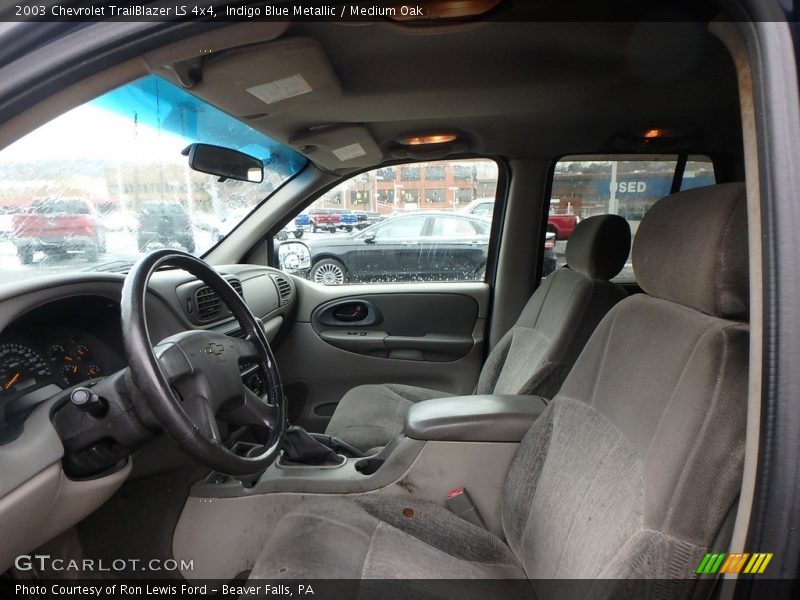 Indigo Blue Metallic / Medium Oak 2003 Chevrolet TrailBlazer LS 4x4