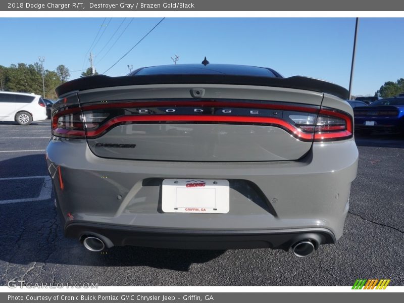 Destroyer Gray / Brazen Gold/Black 2018 Dodge Charger R/T
