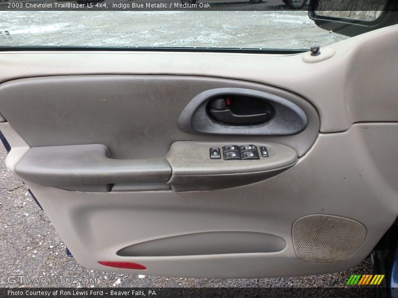 Indigo Blue Metallic / Medium Oak 2003 Chevrolet TrailBlazer LS 4x4