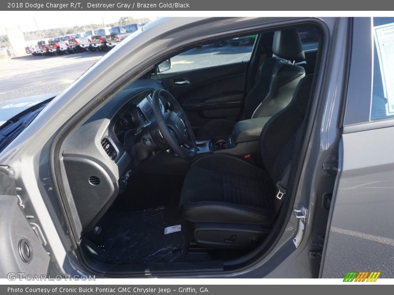 Destroyer Gray / Brazen Gold/Black 2018 Dodge Charger R/T