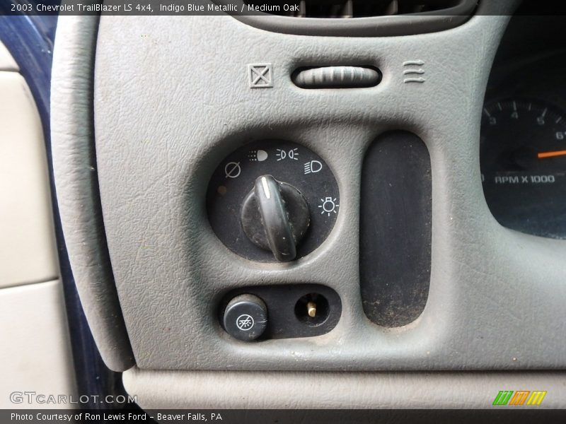 Indigo Blue Metallic / Medium Oak 2003 Chevrolet TrailBlazer LS 4x4
