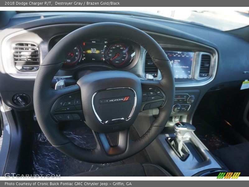 Destroyer Gray / Brazen Gold/Black 2018 Dodge Charger R/T