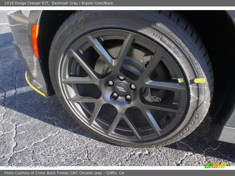 Destroyer Gray / Brazen Gold/Black 2018 Dodge Charger R/T