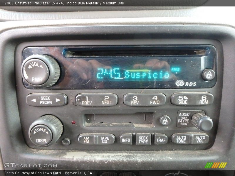 Indigo Blue Metallic / Medium Oak 2003 Chevrolet TrailBlazer LS 4x4