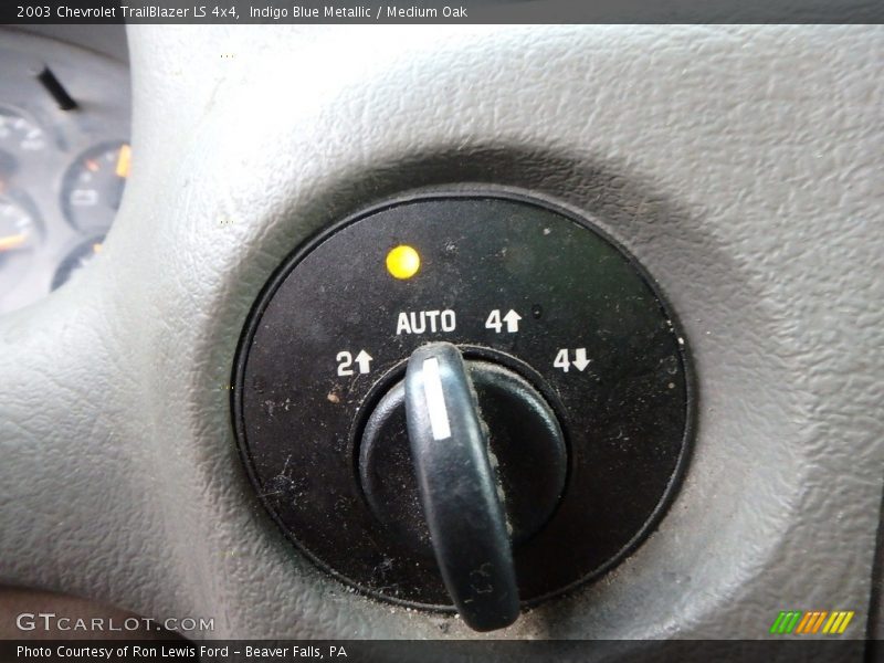 Indigo Blue Metallic / Medium Oak 2003 Chevrolet TrailBlazer LS 4x4