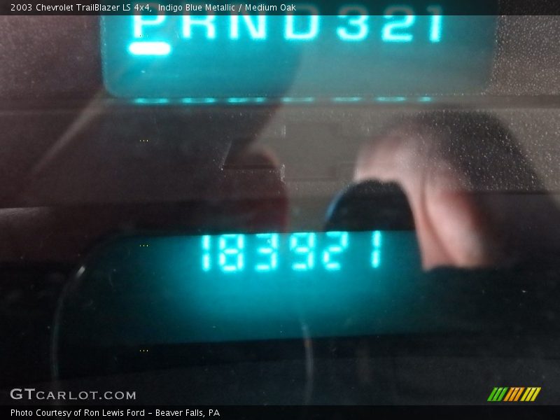 Indigo Blue Metallic / Medium Oak 2003 Chevrolet TrailBlazer LS 4x4