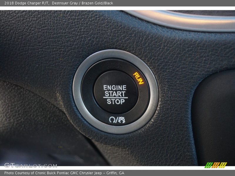 Destroyer Gray / Brazen Gold/Black 2018 Dodge Charger R/T