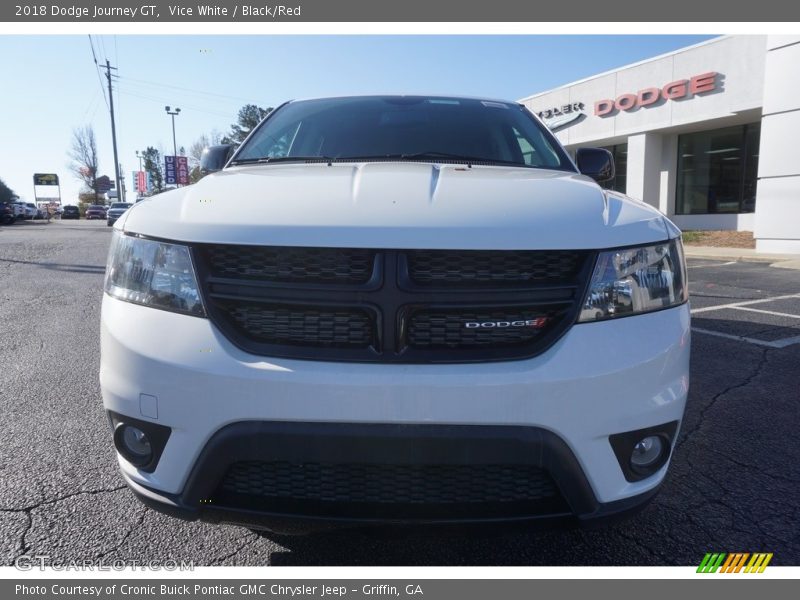 Vice White / Black/Red 2018 Dodge Journey GT