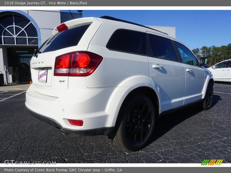 Vice White / Black/Red 2018 Dodge Journey GT