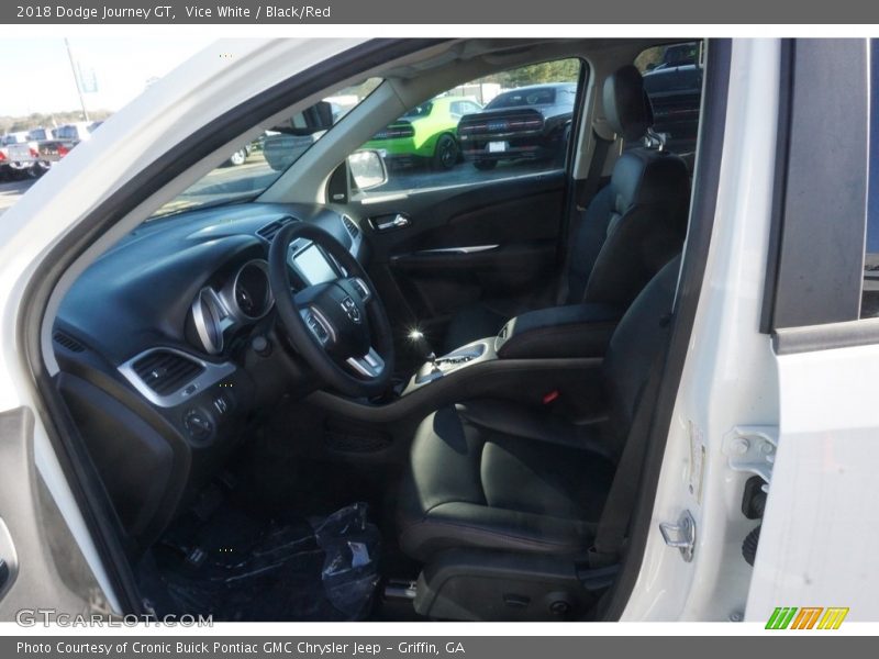 Vice White / Black/Red 2018 Dodge Journey GT