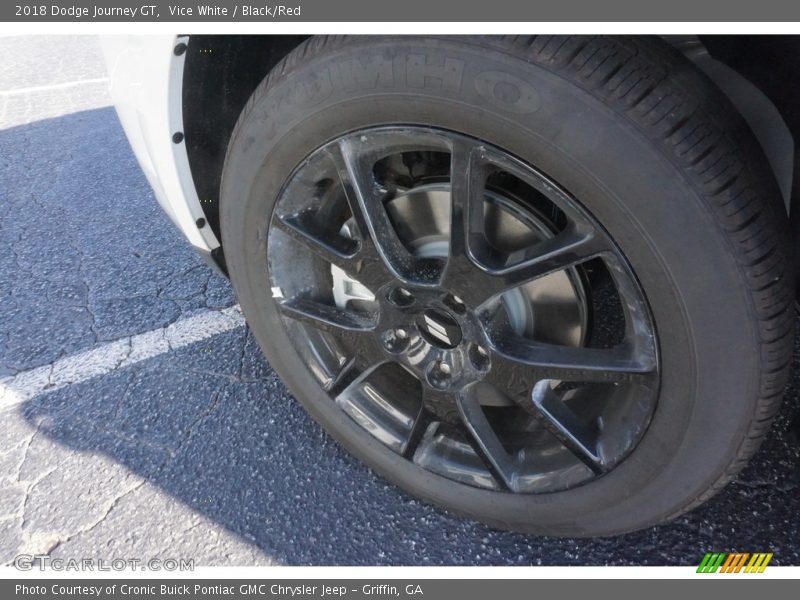 Vice White / Black/Red 2018 Dodge Journey GT