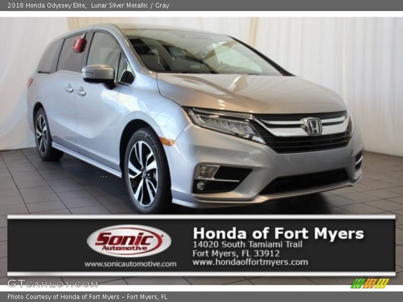 Lunar Silver Metallic / Gray 2018 Honda Odyssey Elite