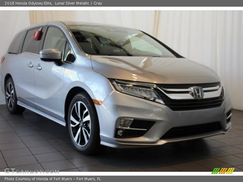 Lunar Silver Metallic / Gray 2018 Honda Odyssey Elite
