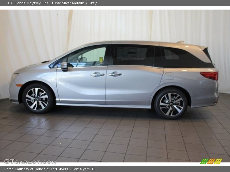 Lunar Silver Metallic / Gray 2018 Honda Odyssey Elite