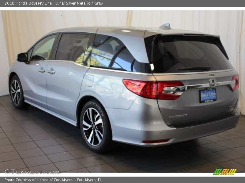 Lunar Silver Metallic / Gray 2018 Honda Odyssey Elite