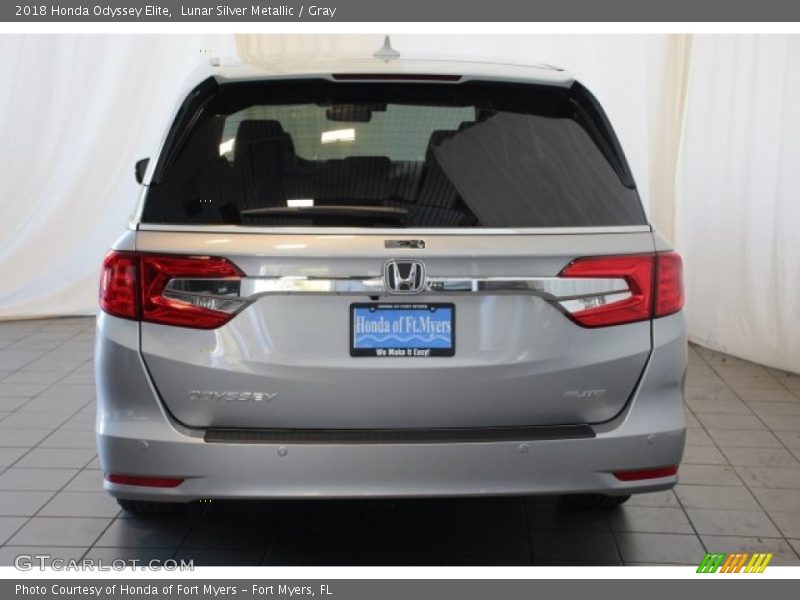 Lunar Silver Metallic / Gray 2018 Honda Odyssey Elite