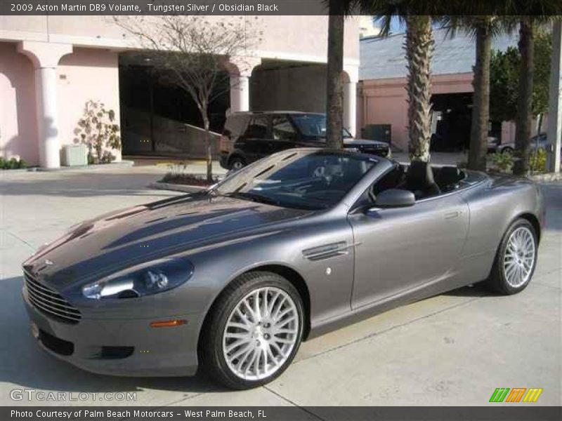 Tungsten Silver / Obsidian Black 2009 Aston Martin DB9 Volante