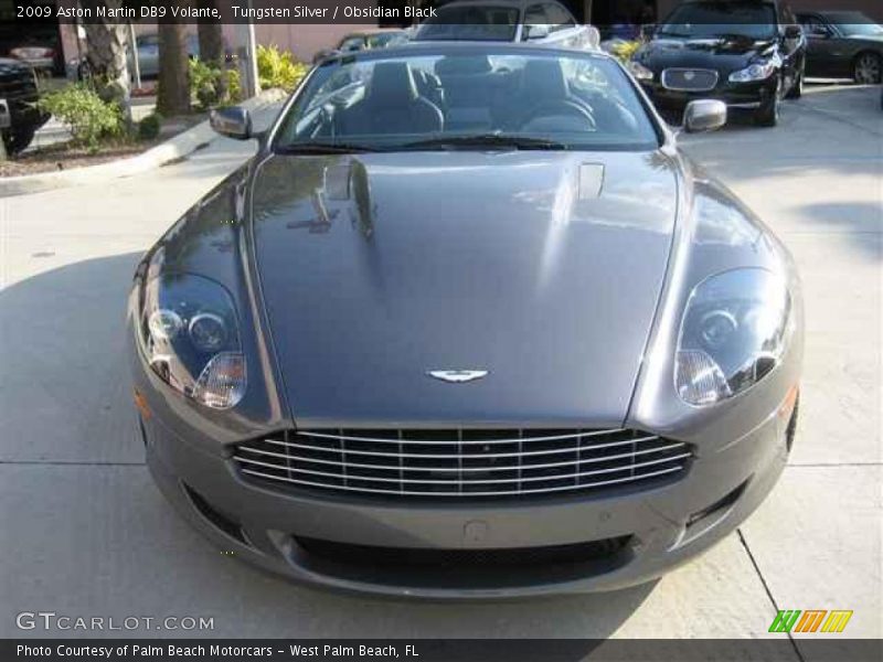 Tungsten Silver / Obsidian Black 2009 Aston Martin DB9 Volante