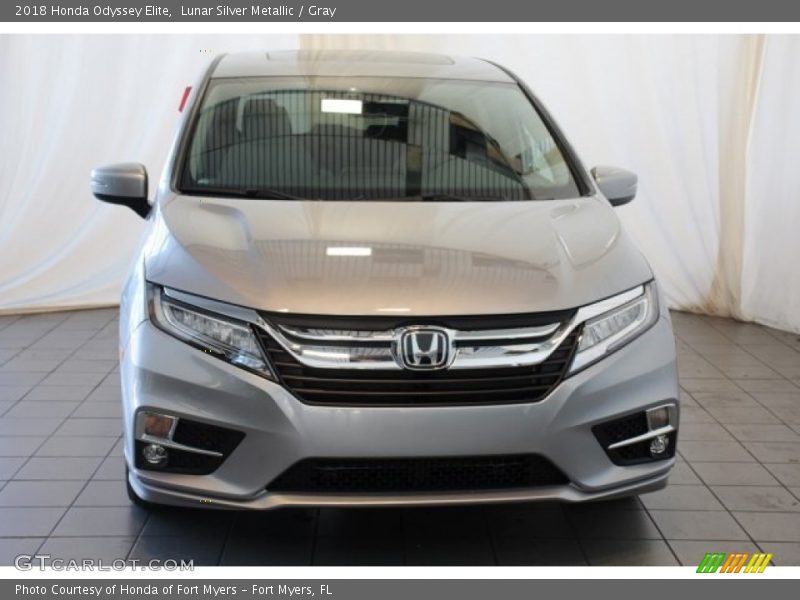 Lunar Silver Metallic / Gray 2018 Honda Odyssey Elite