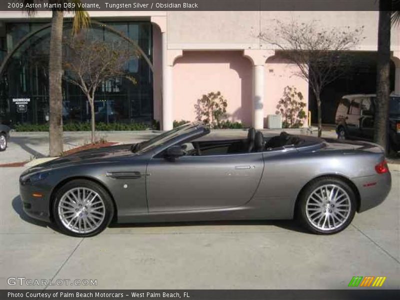 Tungsten Silver / Obsidian Black 2009 Aston Martin DB9 Volante