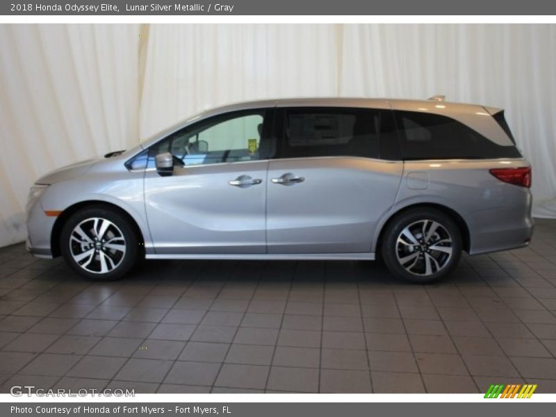 Lunar Silver Metallic / Gray 2018 Honda Odyssey Elite