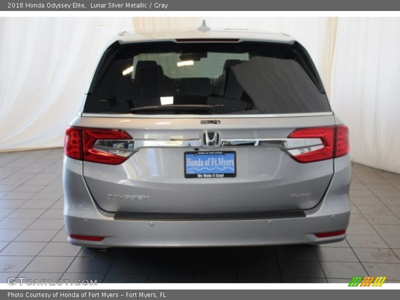 Lunar Silver Metallic / Gray 2018 Honda Odyssey Elite