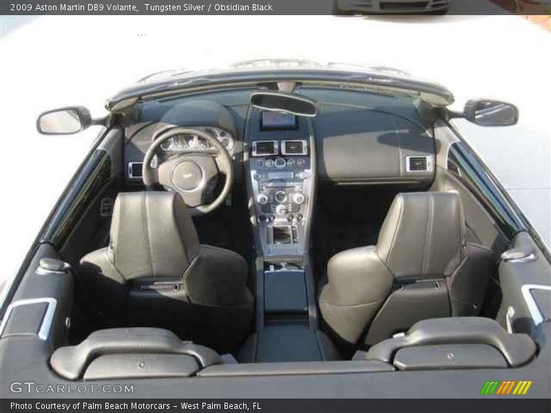 Tungsten Silver / Obsidian Black 2009 Aston Martin DB9 Volante