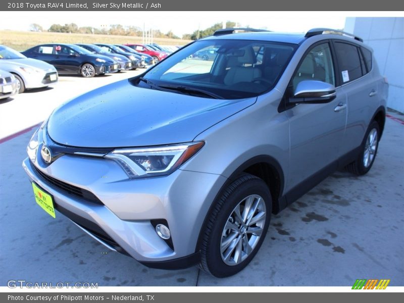 Silver Sky Metallic / Ash 2018 Toyota RAV4 Limited