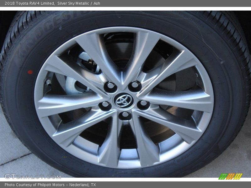 Silver Sky Metallic / Ash 2018 Toyota RAV4 Limited