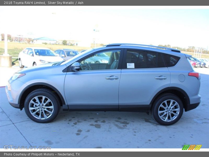 Silver Sky Metallic / Ash 2018 Toyota RAV4 Limited