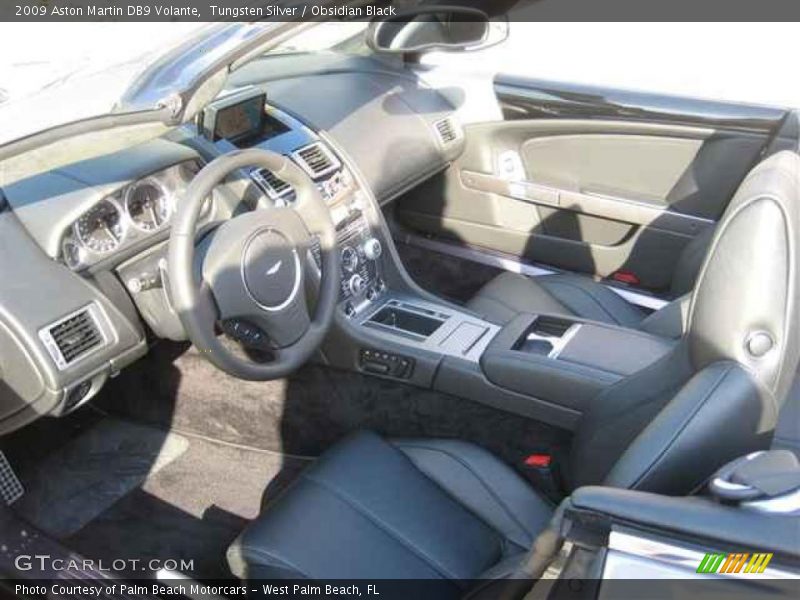 Tungsten Silver / Obsidian Black 2009 Aston Martin DB9 Volante