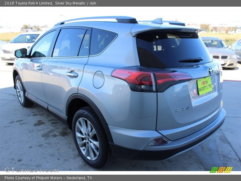 Silver Sky Metallic / Ash 2018 Toyota RAV4 Limited