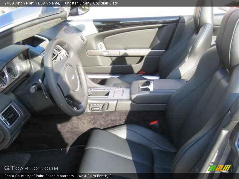 Tungsten Silver / Obsidian Black 2009 Aston Martin DB9 Volante