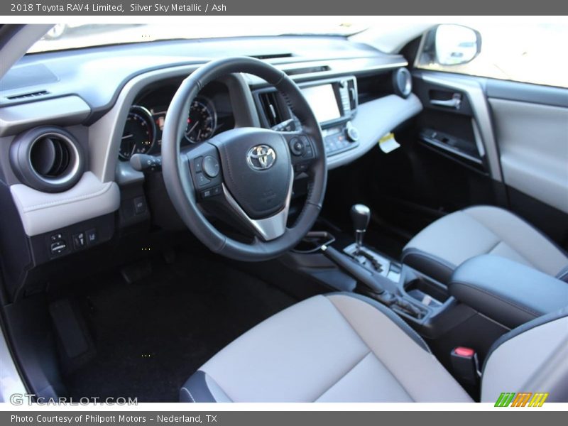 Silver Sky Metallic / Ash 2018 Toyota RAV4 Limited