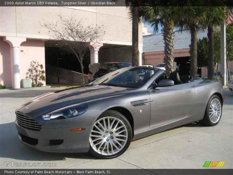 Tungsten Silver / Obsidian Black 2009 Aston Martin DB9 Volante