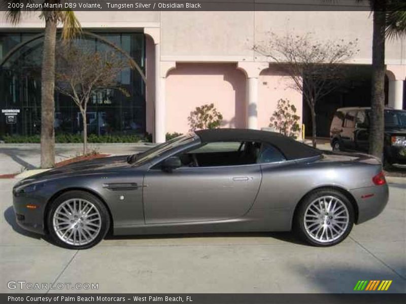 Tungsten Silver / Obsidian Black 2009 Aston Martin DB9 Volante