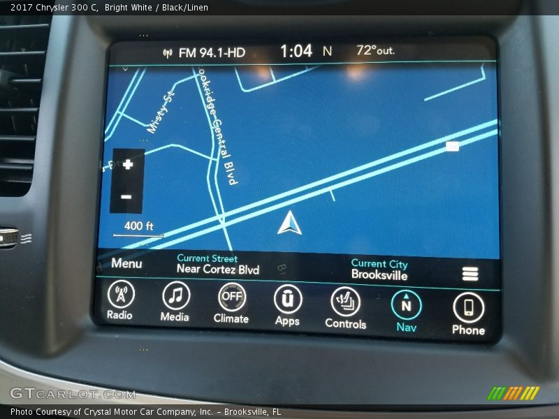 Navigation of 2017 300 C