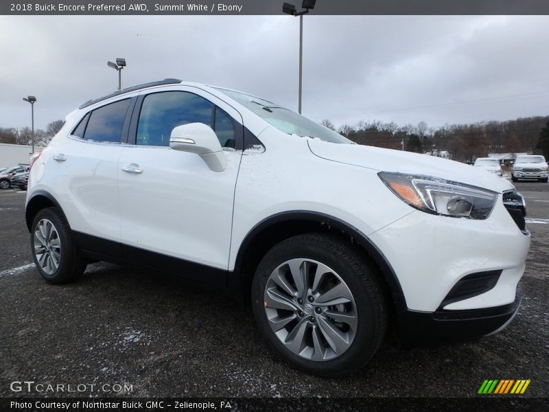Summit White / Ebony 2018 Buick Encore Preferred AWD