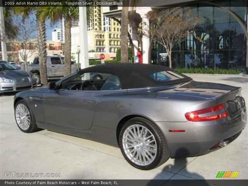 Tungsten Silver / Obsidian Black 2009 Aston Martin DB9 Volante