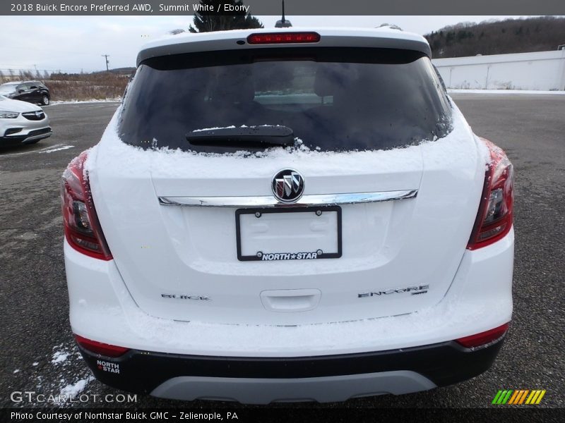 Summit White / Ebony 2018 Buick Encore Preferred AWD