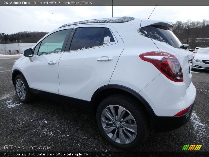 Summit White / Ebony 2018 Buick Encore Preferred AWD