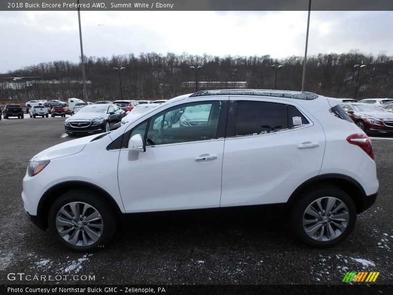 Summit White / Ebony 2018 Buick Encore Preferred AWD